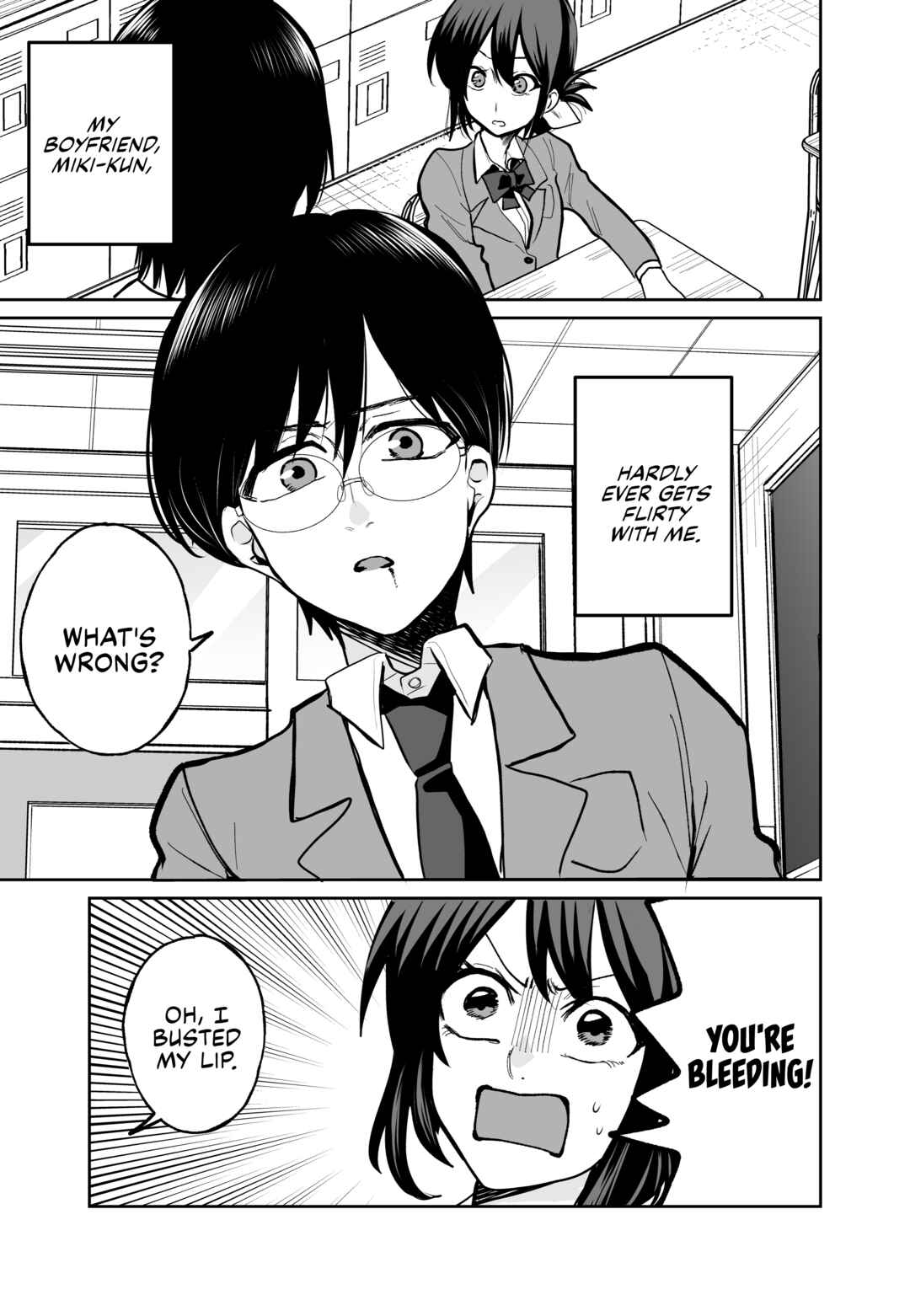 Page 1 Chapter Unknown_95a7 The Boy with Glasses Never Gets Flirty