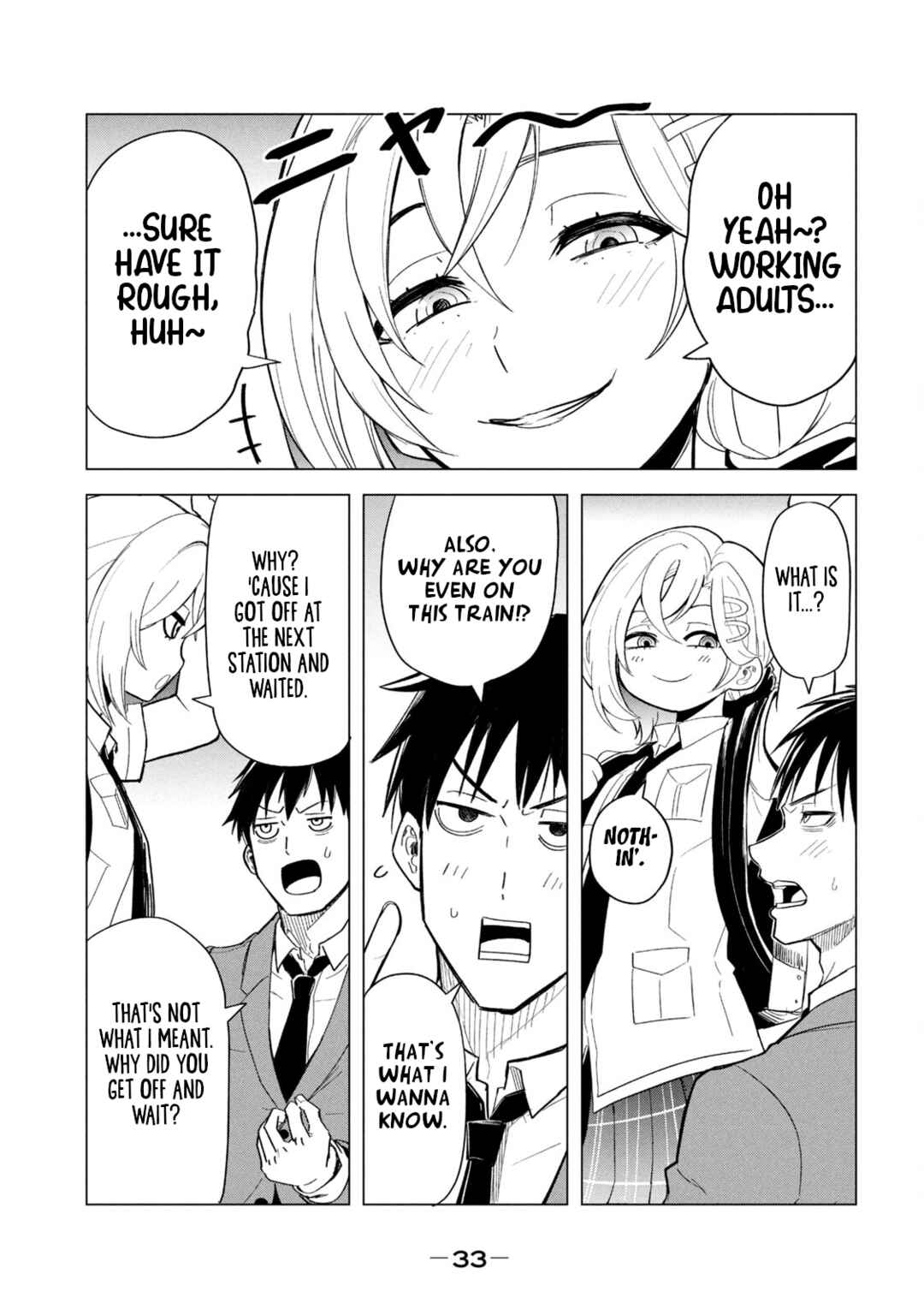 Page 11 Chapter 2 Asa no Tsuukin Densha de, Yatara to Hanashikakete Kuru Joshikousei.