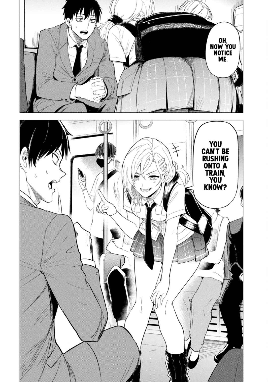 Page 8 Chapter 2 Asa no Tsuukin Densha de, Yatara to Hanashikakete Kuru Joshikousei.