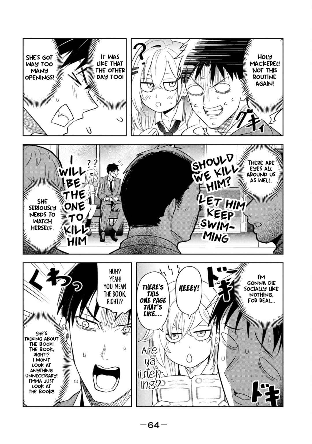 Page 8 Chapter 4 Asa no Tsuukin Densha de, Yatara to Hanashikakete Kuru Joshikousei.