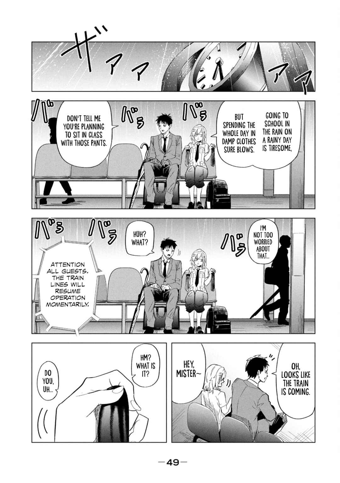 Page 9 Chapter 3 Asa no Tsuukin Densha de, Yatara to Hanashikakete Kuru Joshikousei.