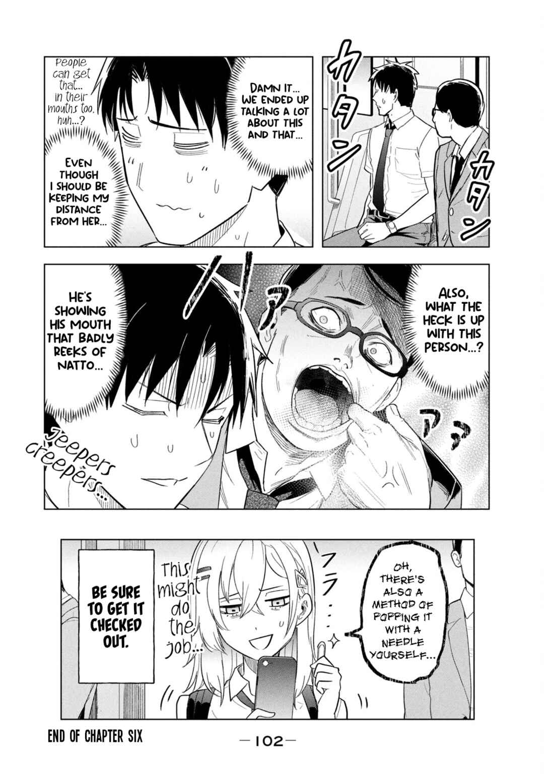 Page 12 Chapter 6 Asa no Tsuukin Densha de, Yatara to Hanashikakete Kuru Joshikousei.