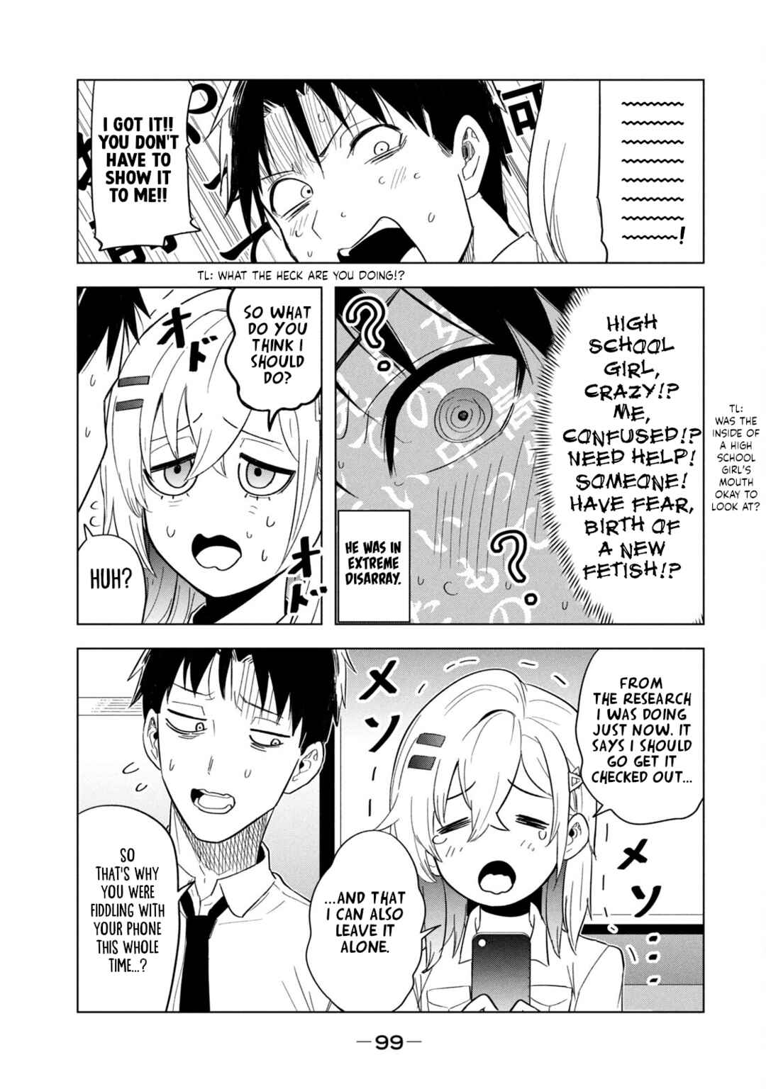 Page 9 Chapter 6 Asa no Tsuukin Densha de, Yatara to Hanashikakete Kuru Joshikousei.
