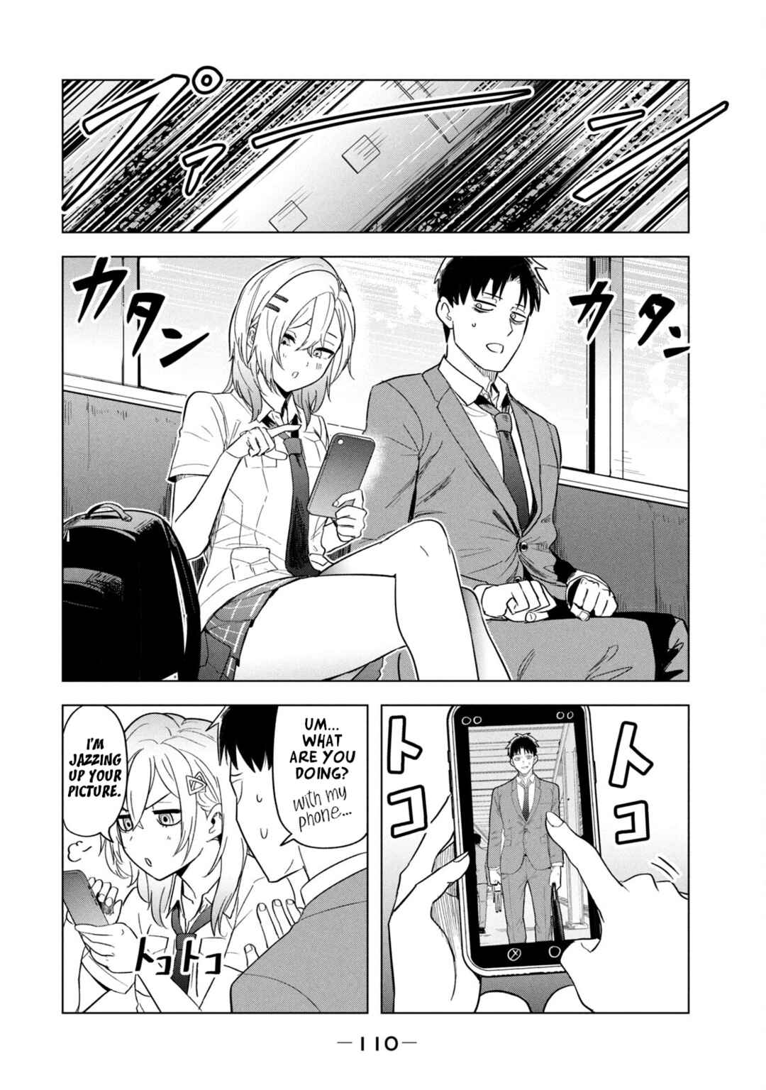 Page 8 Chapter 7 Asa no Tsuukin Densha de, Yatara to Hanashikakete Kuru Joshikousei.