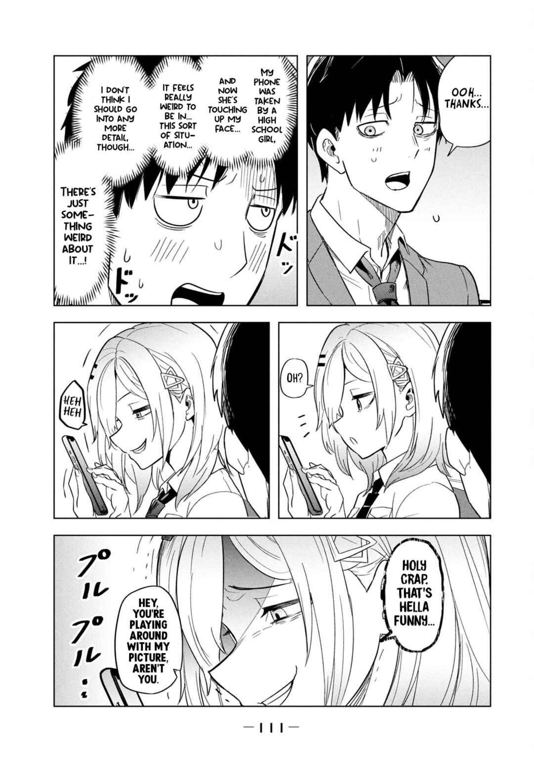 Page 9 Chapter 7 Asa no Tsuukin Densha de, Yatara to Hanashikakete Kuru Joshikousei.