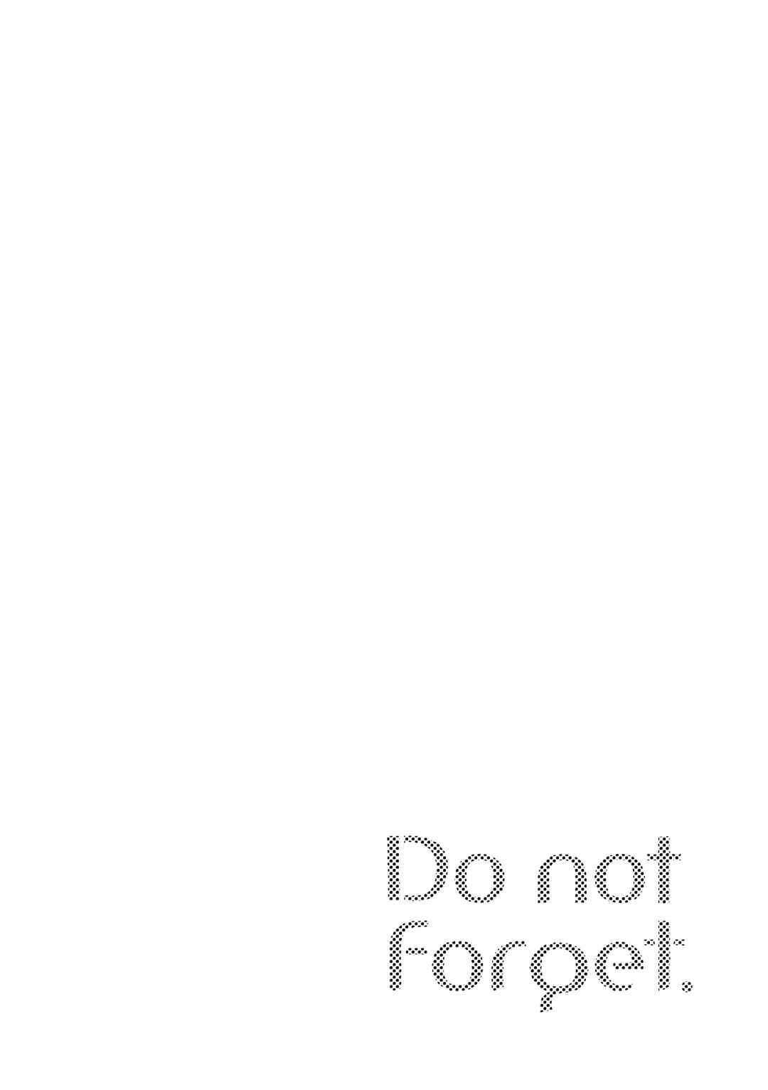 Page 3 Chapter 3 Do not forget.