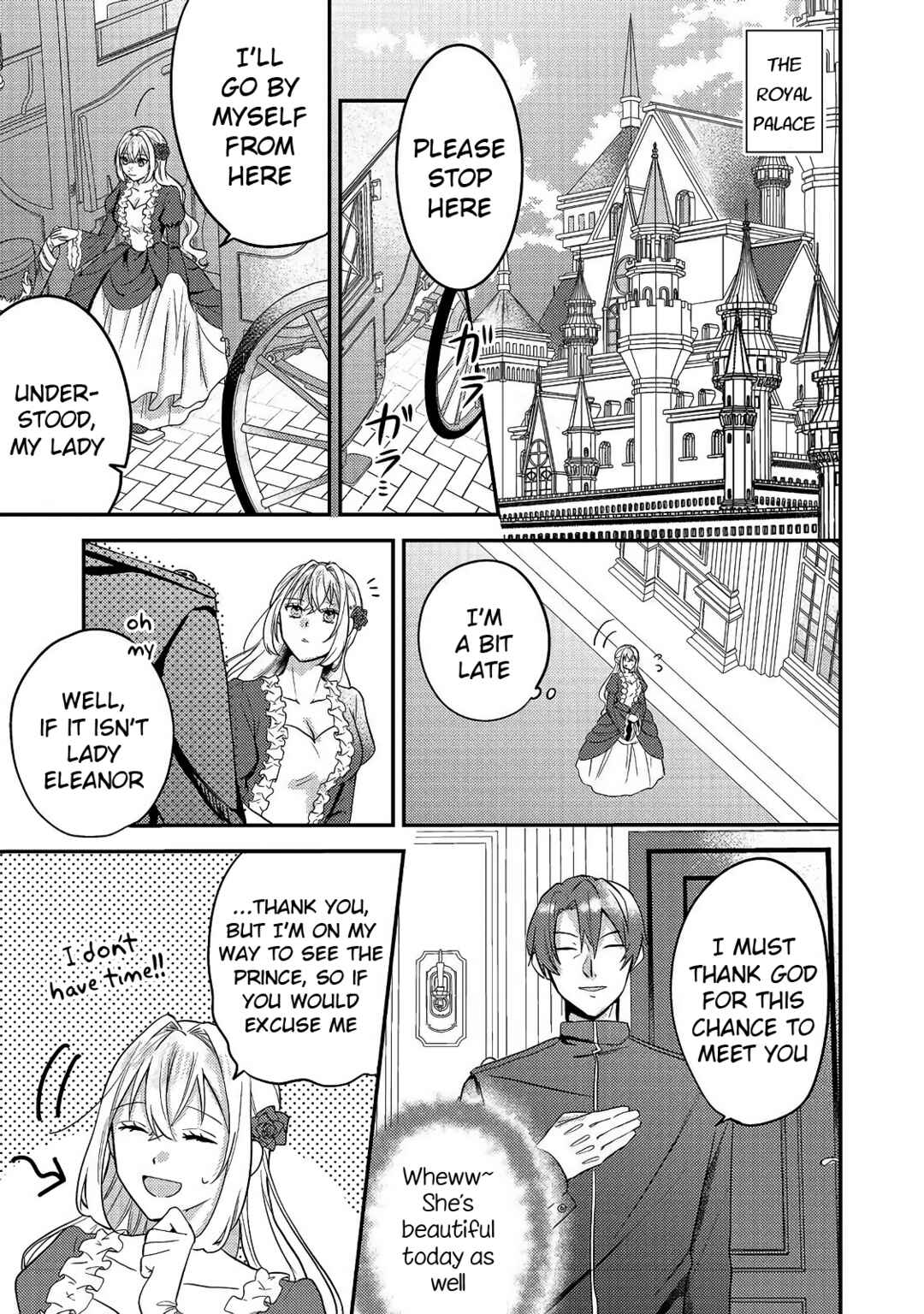 Page 9 Chapter 2 Kokoro no Koe ga Kikoeru Akuyaku Reijou wa, Kyou mo Koinu Denka ni Honrou Sareru