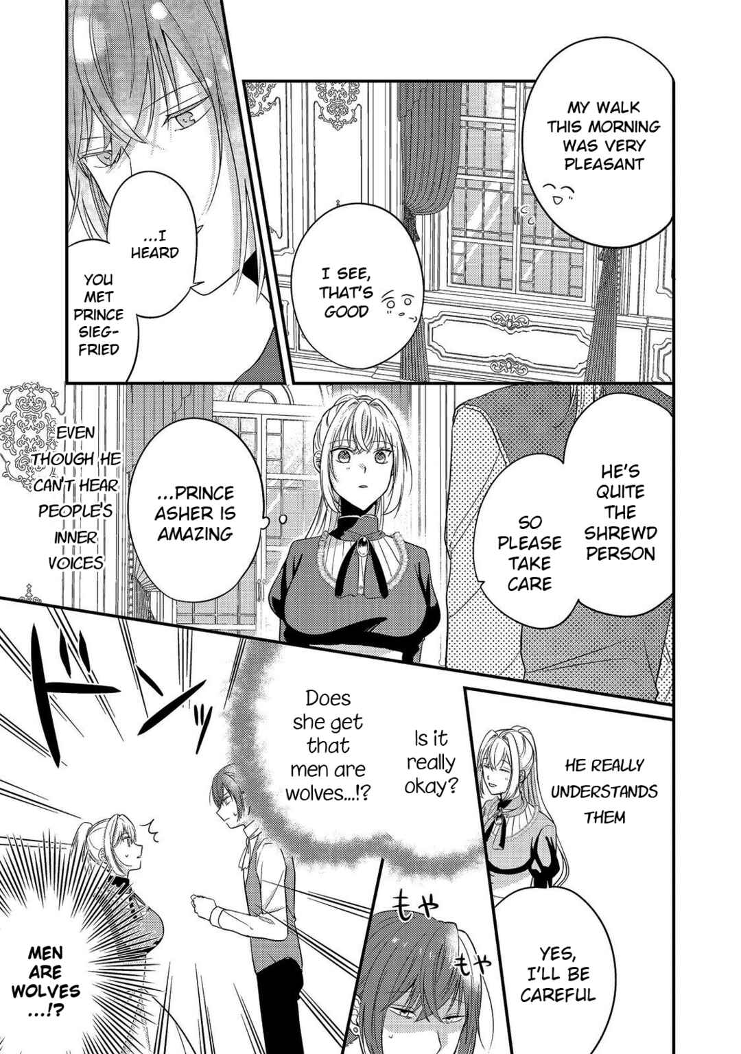 Page 19 Chapter 4 Kokoro no Koe ga Kikoeru Akuyaku Reijou wa, Kyou mo Koinu Denka ni Honrou Sareru