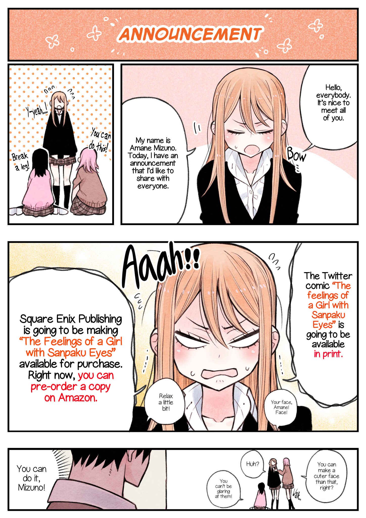 Page 1 Chapter 6.11 Sanpakugan-chan wa Tsutaetai.