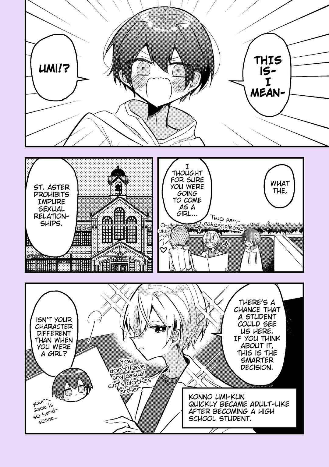 Page 3 Chapter 10.1 Nikagetsugo ni Seibetsu ga Bareru Josou Danshi
