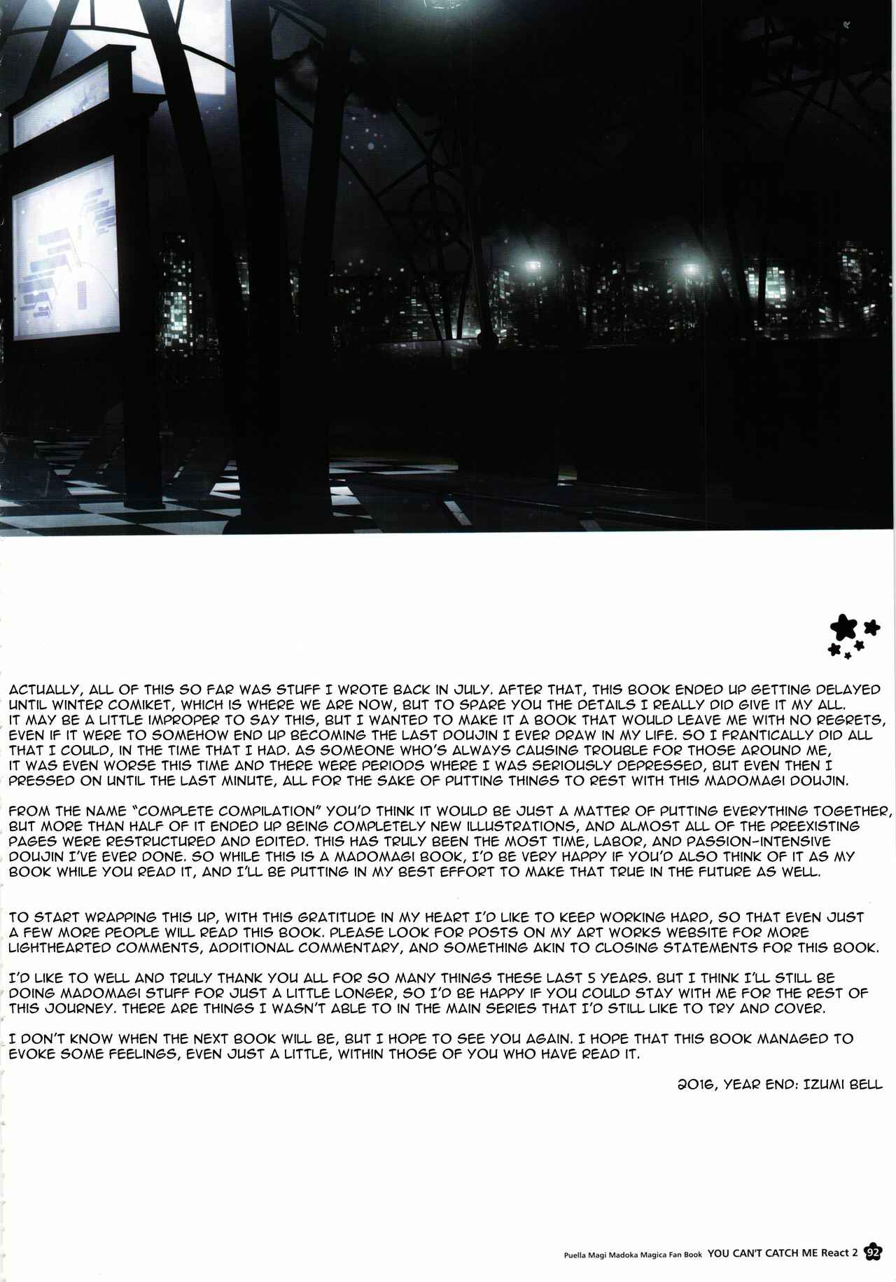 Page 92 Chapter Unknown_cb68 Mahou Shoujo Madoka★Magica - You cant catch me Like a Star Blooming in Darkness (Doujinshi)