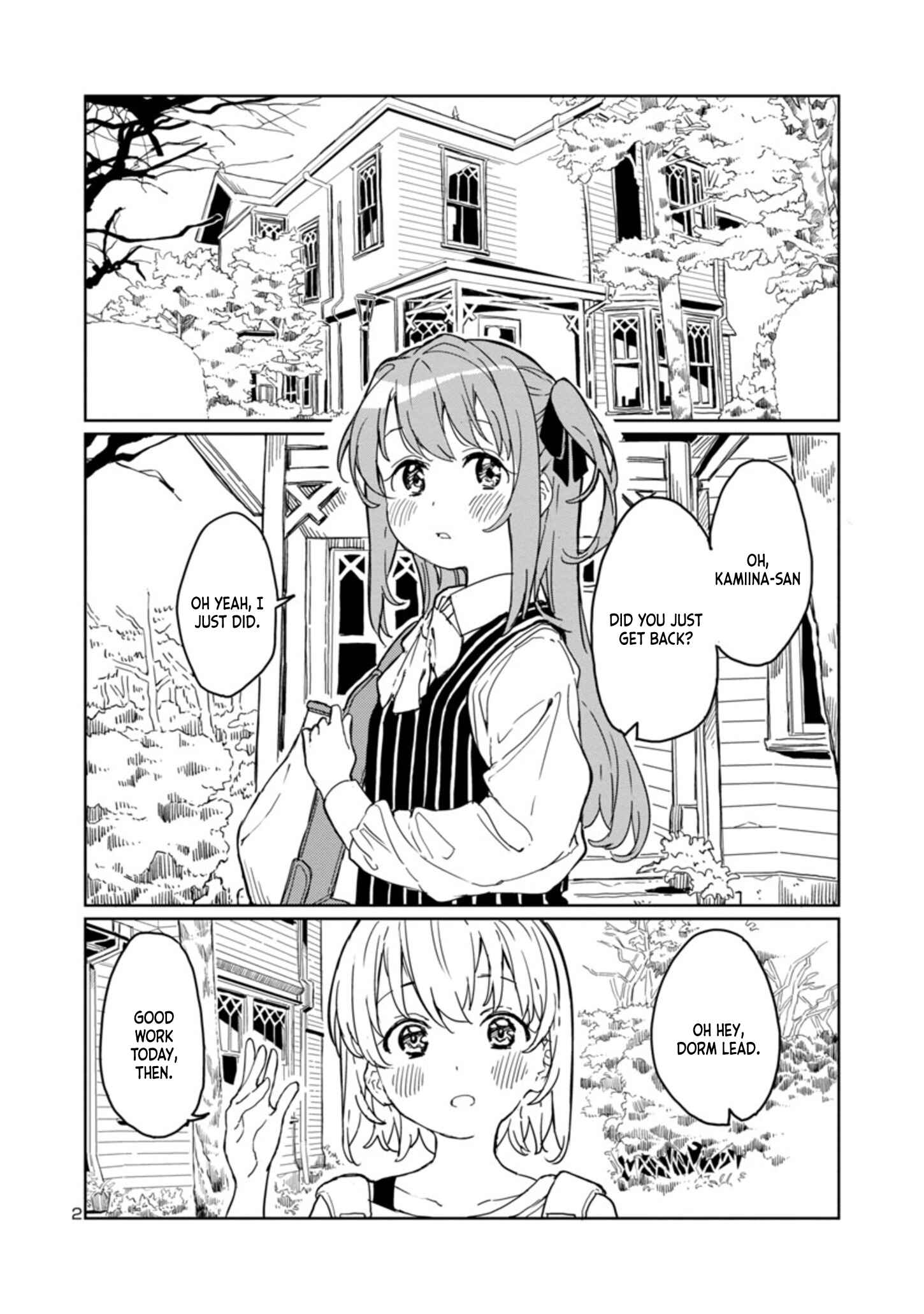 Page 2 Chapter 2 Kamiina Botan, Yoeru Sugata wa Yuri no Hana.