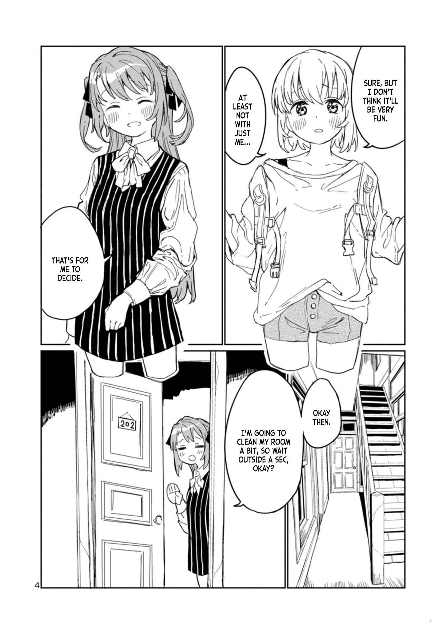 Page 4 Chapter 2 Kamiina Botan, Yoeru Sugata wa Yuri no Hana.