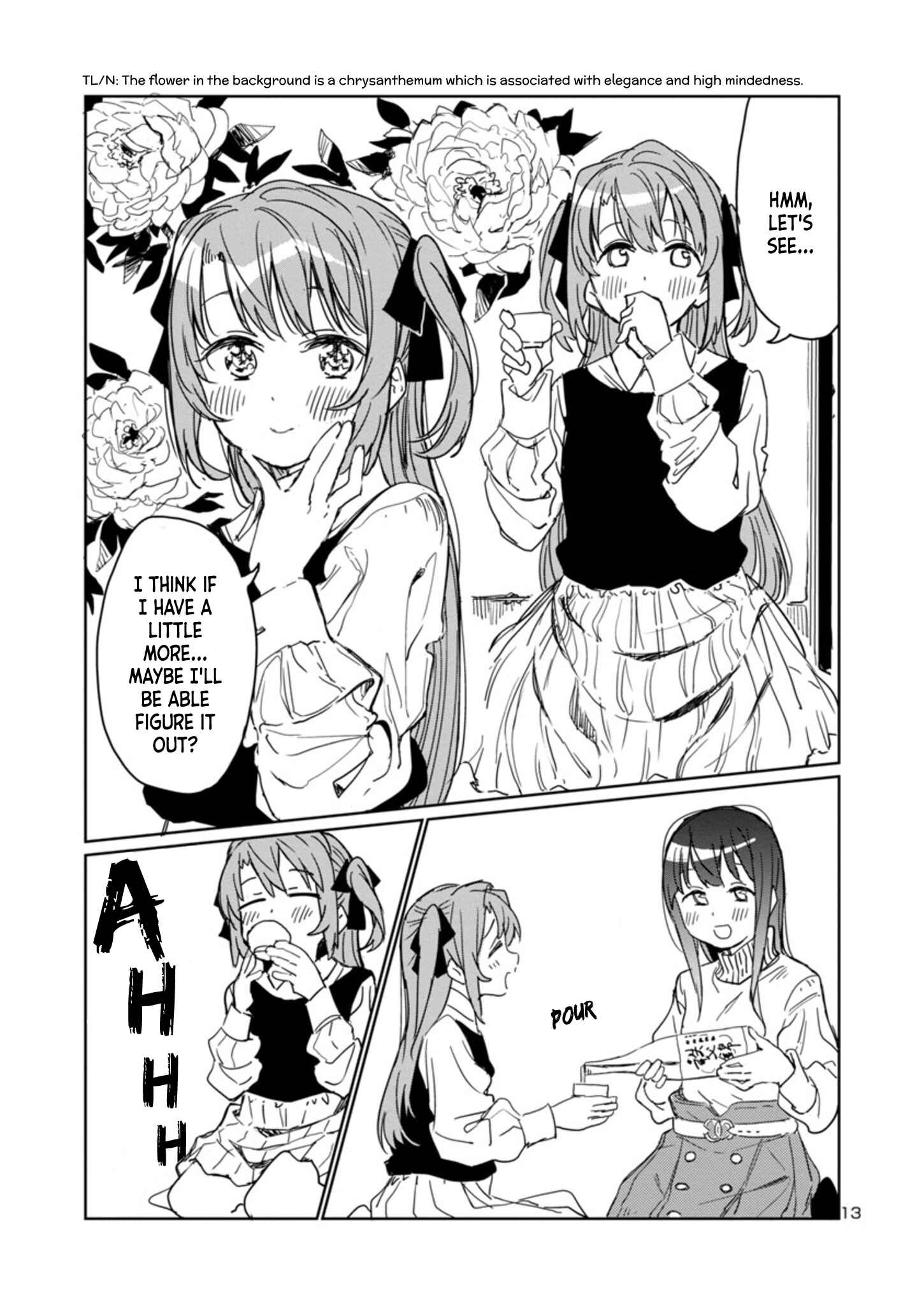Page 13 Chapter 3 Kamiina Botan, Yoeru Sugata wa Yuri no Hana.