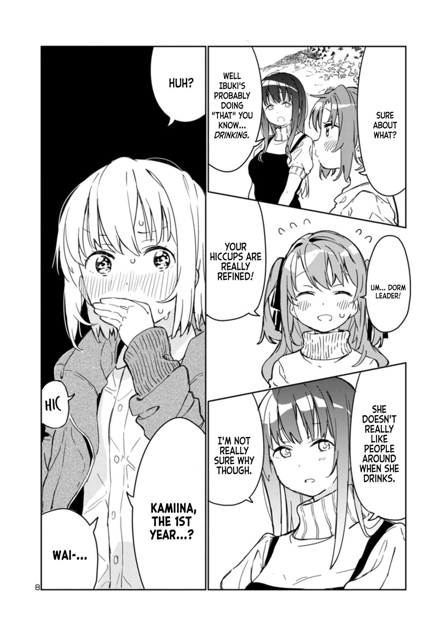 Page 8 Chapter 1 Kamiina Botan, Yoeru Sugata wa Yuri no Hana.