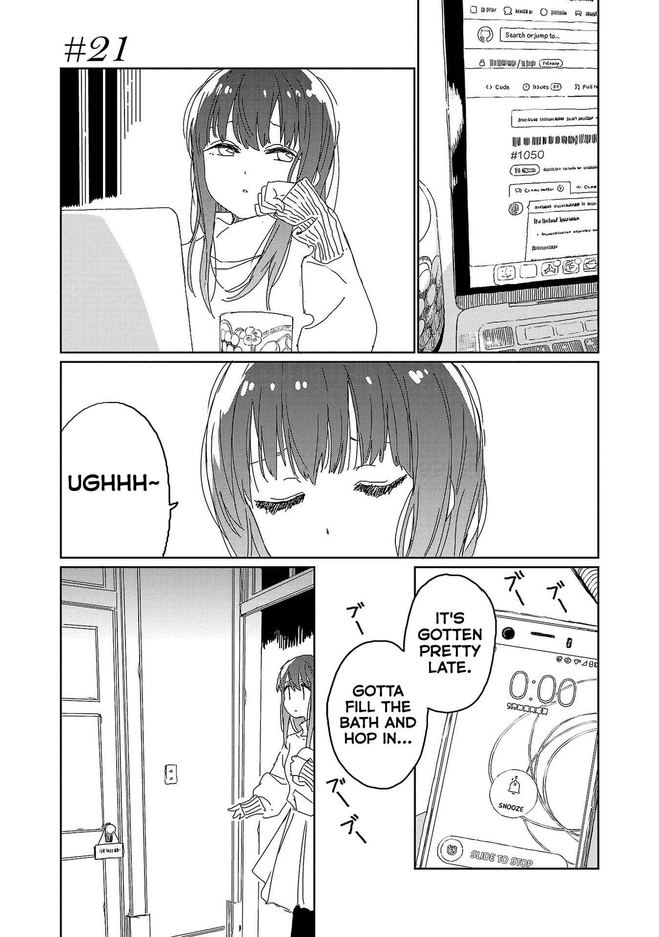 Page 1 Chapter 21 Kamiina Botan, Yoeru Sugata wa Yuri no Hana.