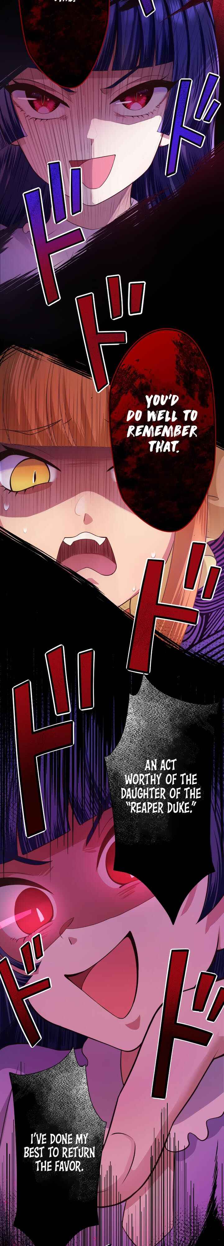 Page 34 Chapter 4 Akuyaku Reijou wa Shinigami Papa ni Fukushuu ga Shitai no ni!