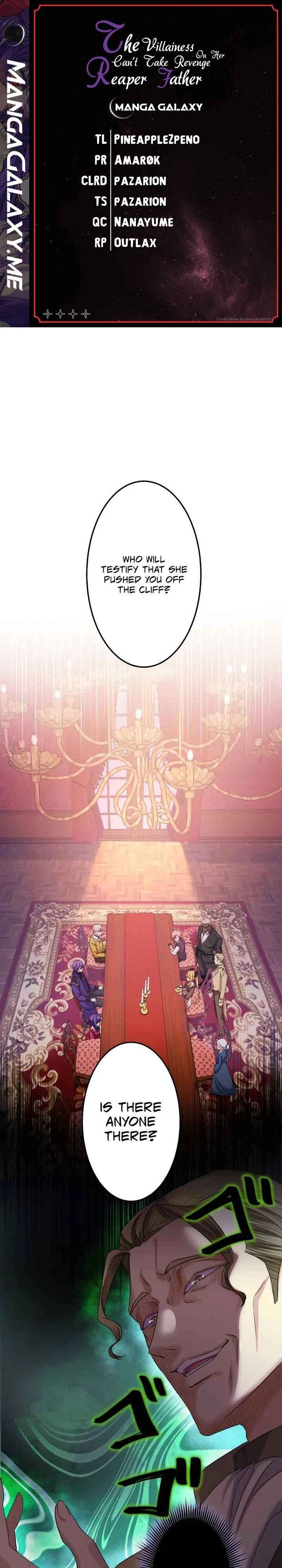 Page 1 Chapter 16 Akuyaku Reijou wa Shinigami Papa ni Fukushuu ga Shitai no ni!