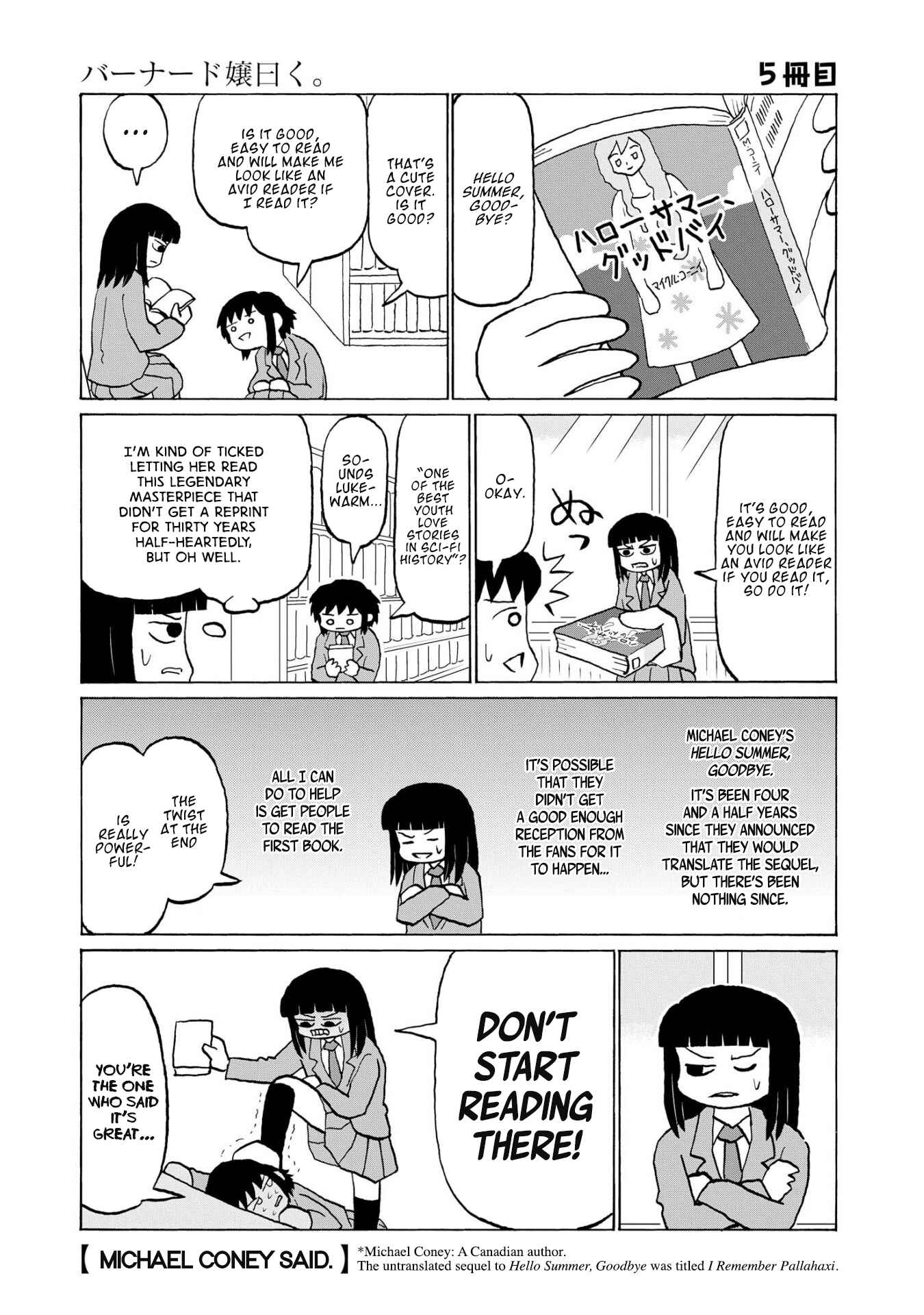 Page 1 Chapter 5 Miss Bernard Said.
