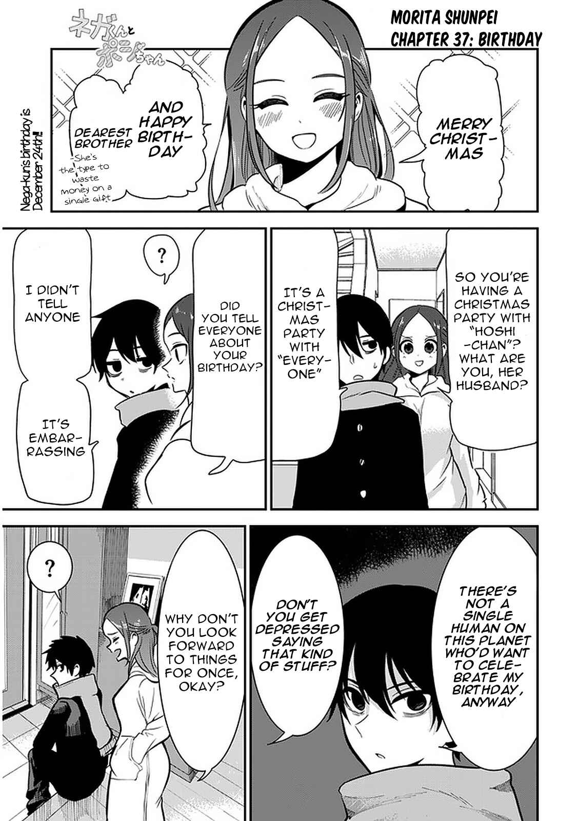 Page 1 Chapter 37 Nega-kun to Poji-chan