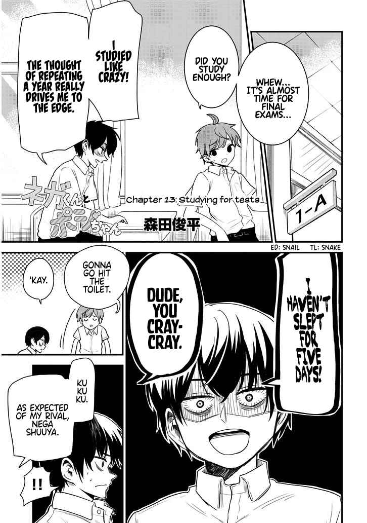 Page 1 Chapter 13 Nega-kun to Poji-chan