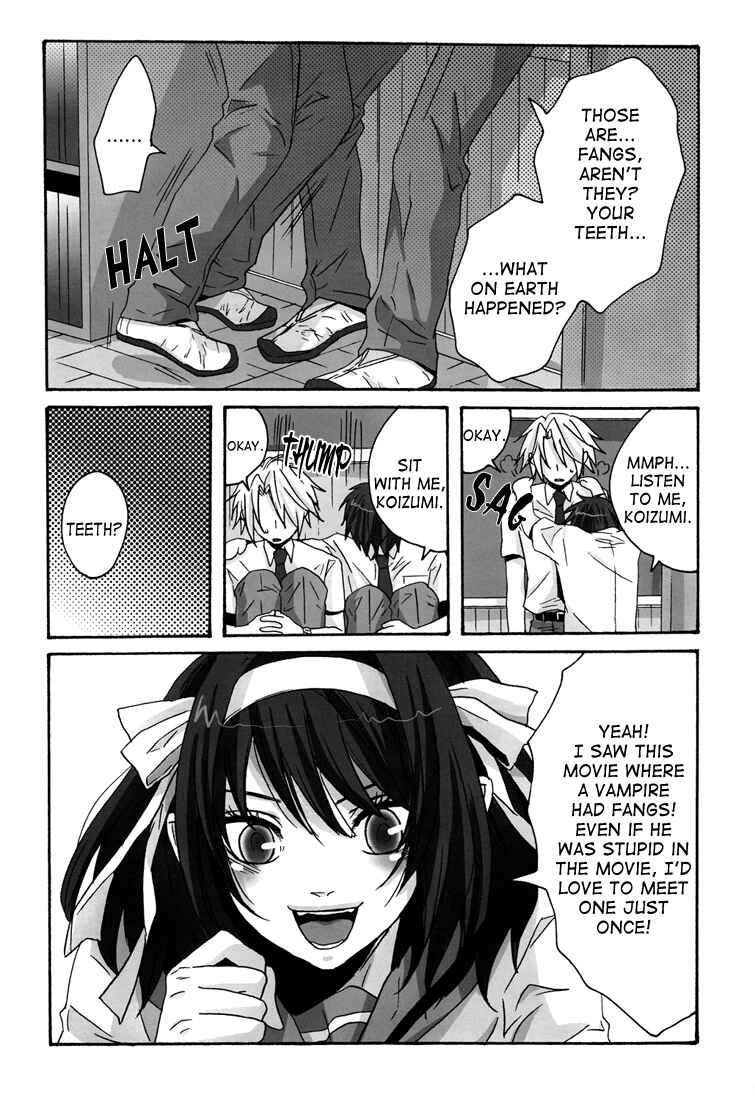 Page 7 Chapter Unknown_6925 Suzumiya Haruhi no Yuuutsu - Hey, Koizumi, Let Me Bite You! (Doujinshi)