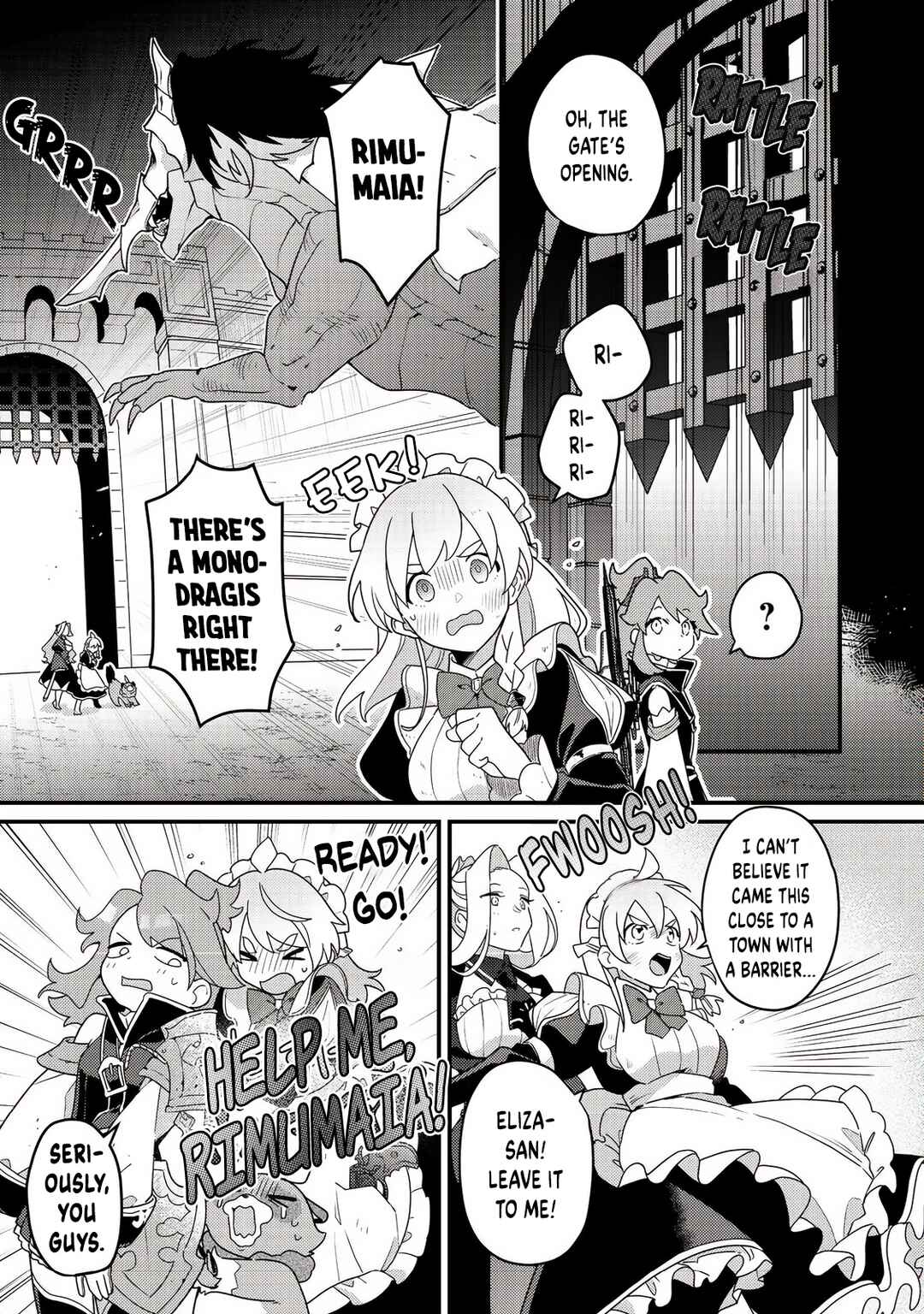 Page 1 Chapter 4 MAIDes - Maid, Jjgoku no Senjou ni Tensou Sareru. Koyuu no Gomi Shuushuu Mahou de, Saijaku Class no Mama Jinrui Saikyou ni.