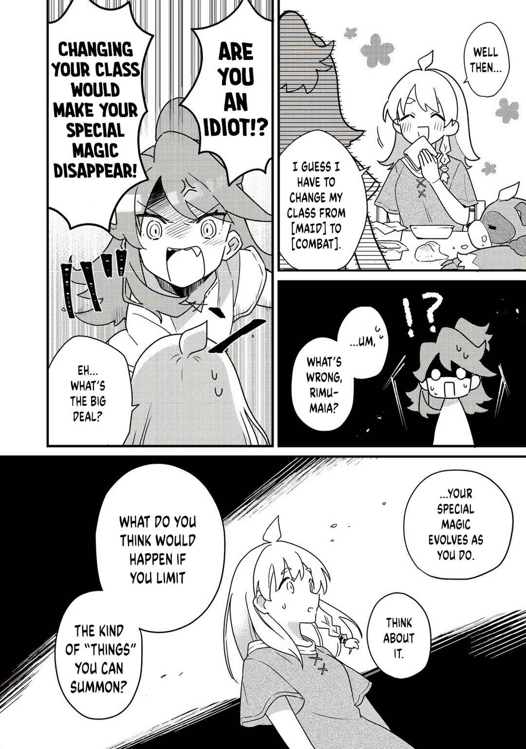 Page 18 Chapter 4 MAIDes - Maid, Jjgoku no Senjou ni Tensou Sareru. Koyuu no Gomi Shuushuu Mahou de, Saijaku Class no Mama Jinrui Saikyou ni.