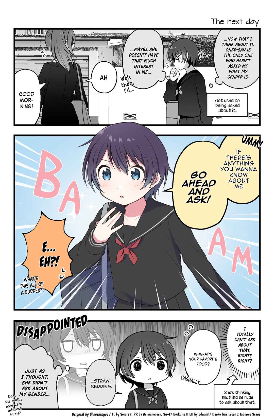 Page 1 Chapter 2 Androgynous-chan and the Onee-san