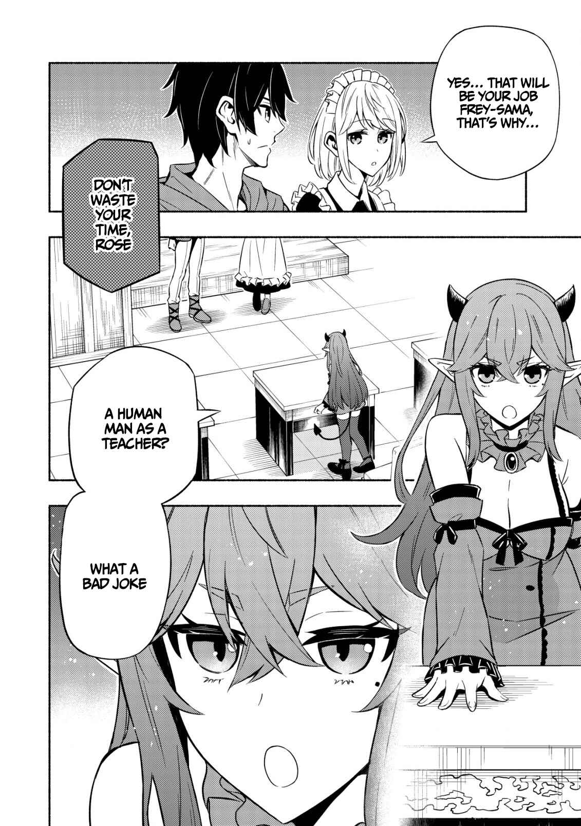 Page 3 Chapter 3 Maou Reijou no Kyouiku Gakari ~Yuusha Gakuin wo Tsuihou Sareta Heimin Kyoushi wa Maou no Musume-Tachi no Katei Kyoushi to Naru~