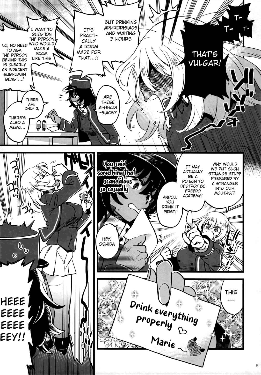 Page 4 Chapter Unknown_1a8c Girls und Panzer - Tojikomerarete Kusuri Nonde Sorekara no Aida (Doujinshi)