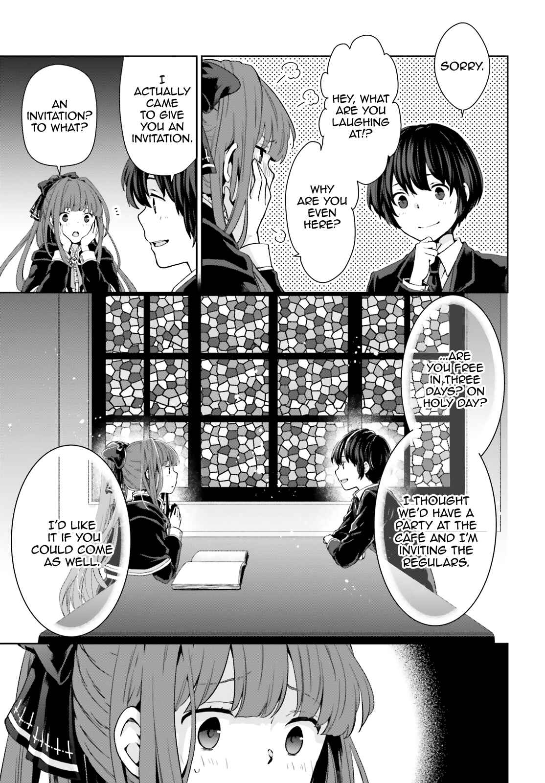 Page 9 Chapter 4 Have a Coffee After School, In Another World’s Café