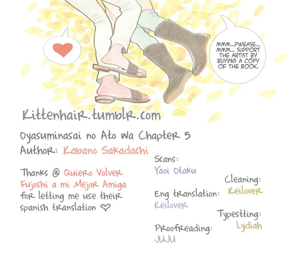 Page 1 Chapter 5 Oyasuminasai no Ato wa