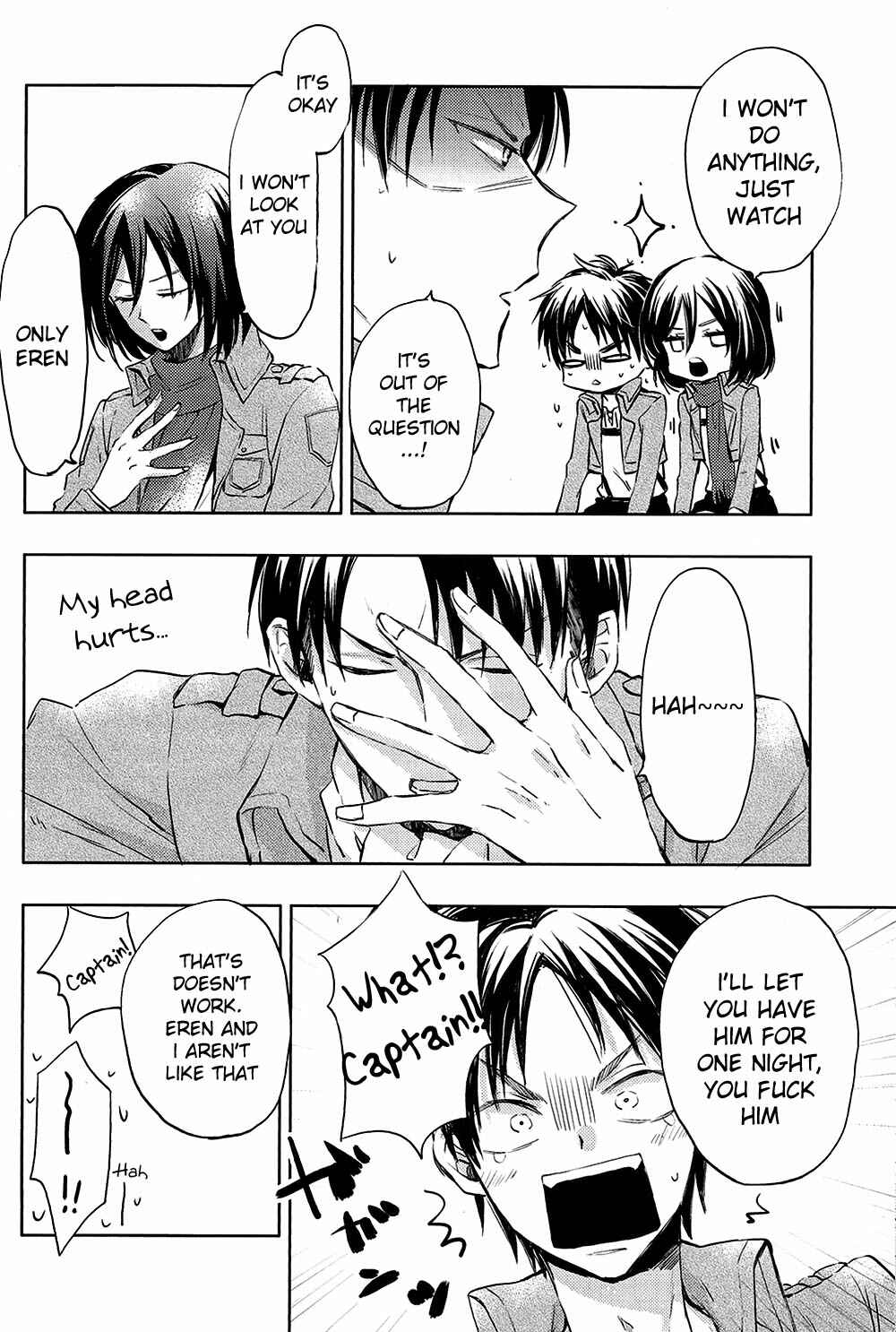 Page 12 Chapter Unknown_2466 Shingeki no Kyojin - Ryoute ni Saikyou (Doujinshi)