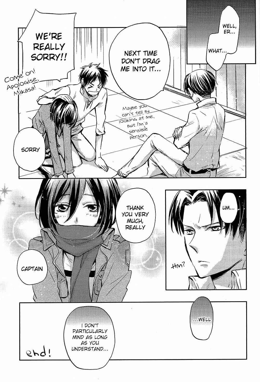 Page 23 Chapter Unknown_2466 Shingeki no Kyojin - Ryoute ni Saikyou (Doujinshi)