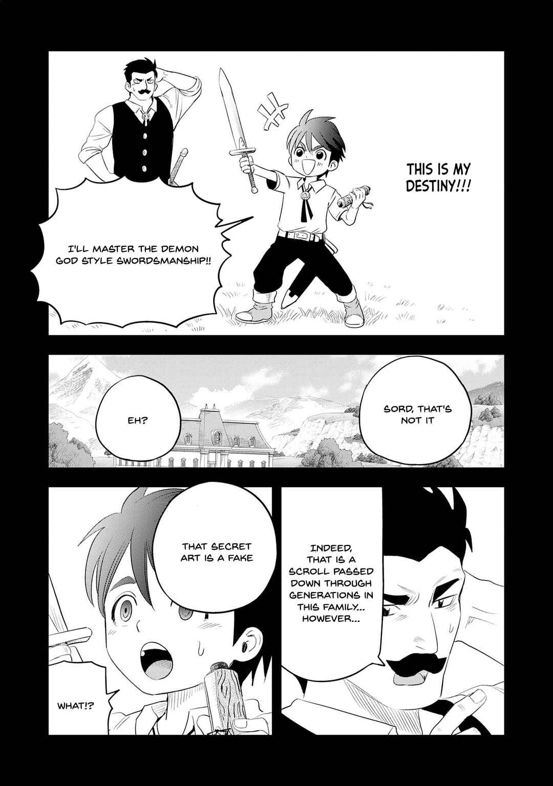 Page 14 Chapter 1.1 Mahou ga Tsukaenai Mob Character ni Tenseishita kedo, Ore dake Tsukaeru Saikyou Kengi de Nariagaru ~Oshi no Akuyaku Reijou no Ani to Natta Otoko wa Hametsu Flag wo Tatakikiri, Game Sekai de Musousuru~