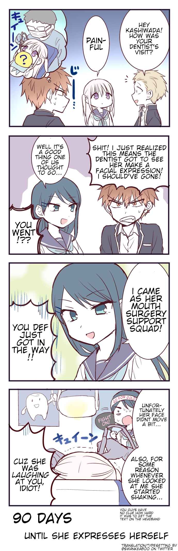 Page 1 Chapter 10 100-nichigo ni Kao ni Deru Kashiwada-san