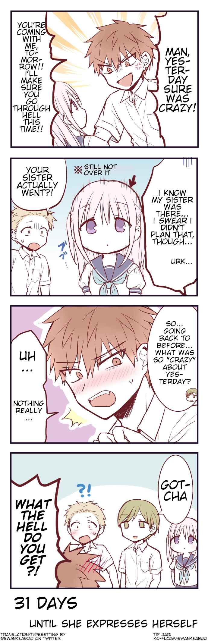 Page 1 Chapter 69 100-nichigo ni Kao ni Deru Kashiwada-san