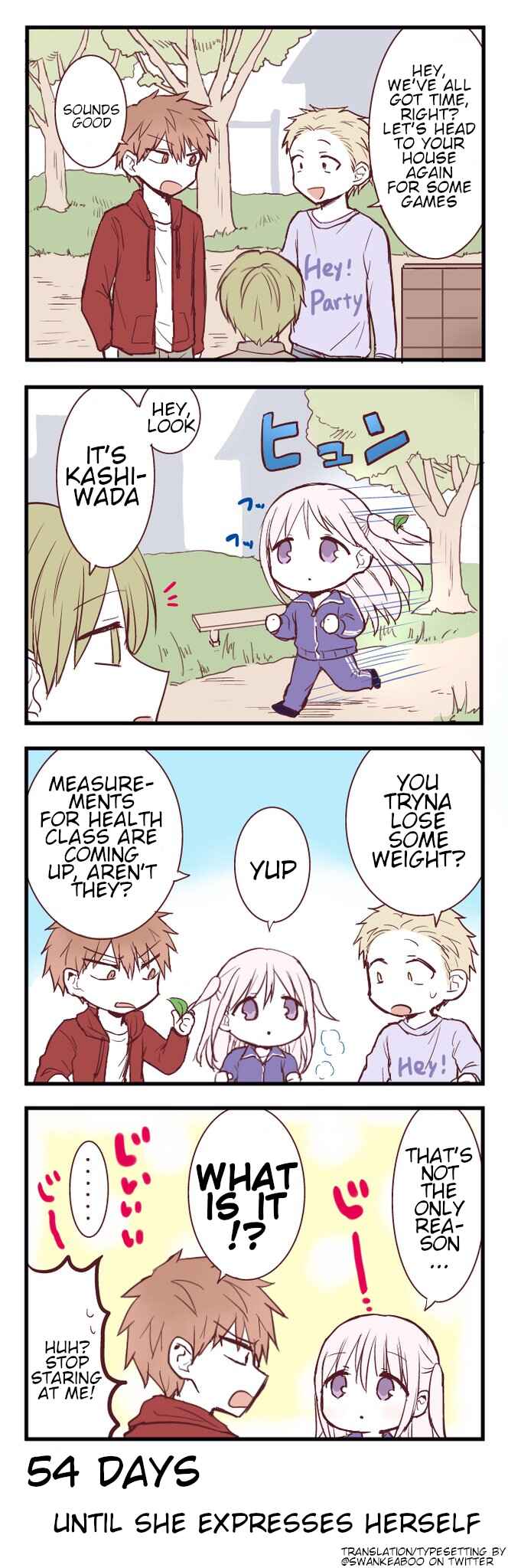 Page 1 Chapter 46 100-nichigo ni Kao ni Deru Kashiwada-san