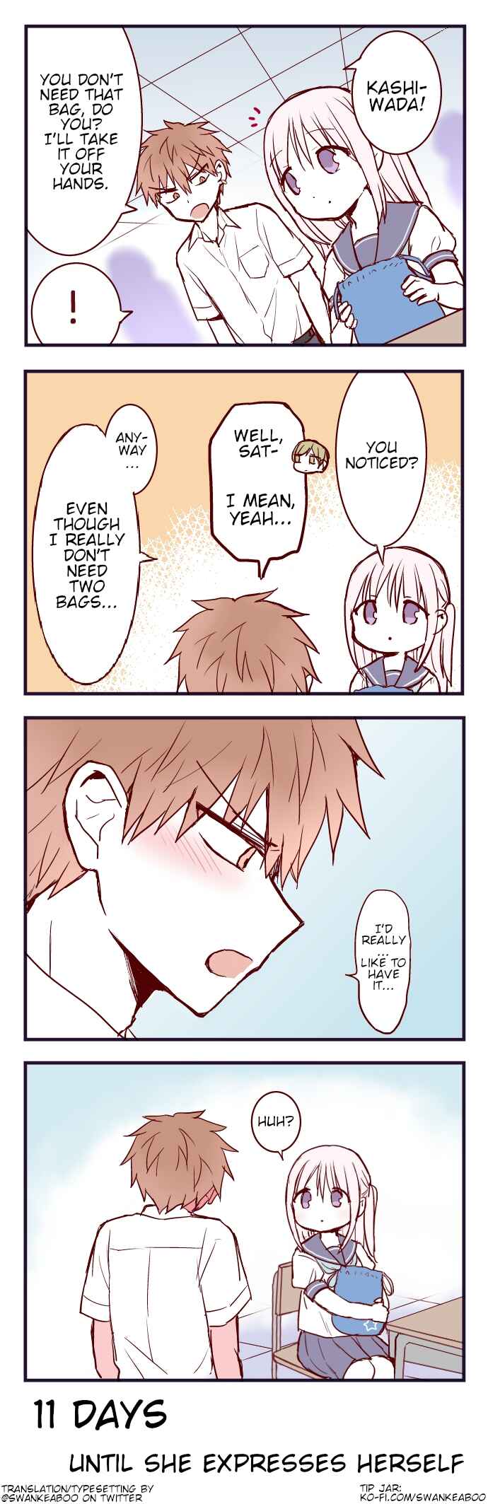Page 1 Chapter 89 100-nichigo ni Kao ni Deru Kashiwada-san