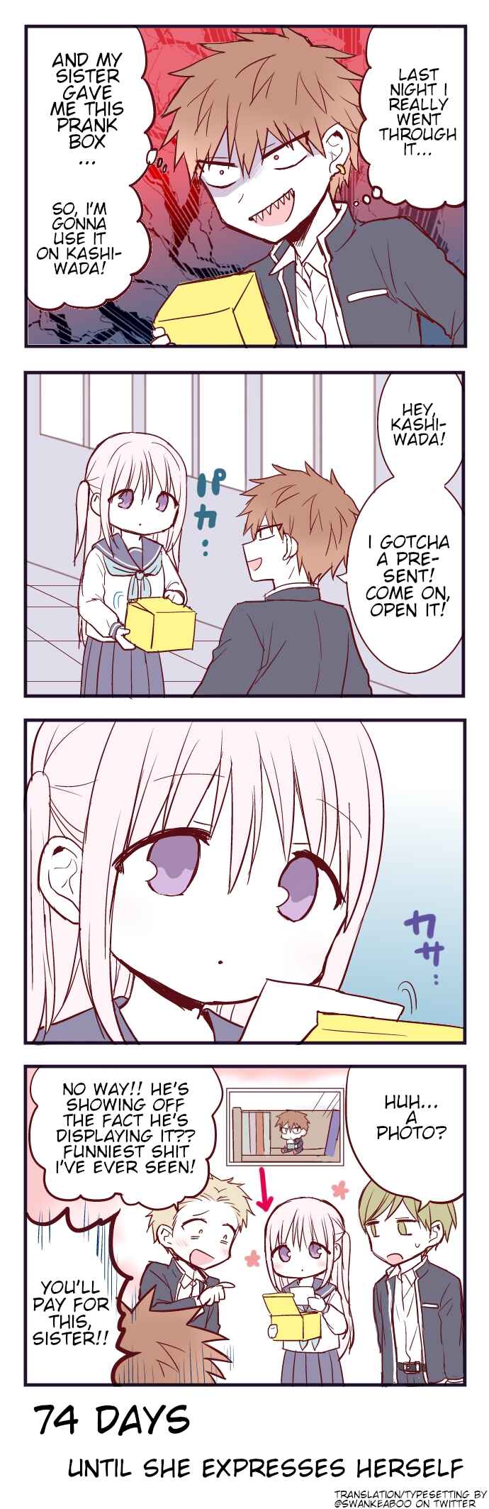Page 1 Chapter 26 100-nichigo ni Kao ni Deru Kashiwada-san