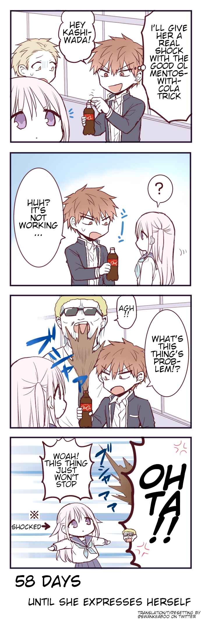 Page 1 Chapter 42 100-nichigo ni Kao ni Deru Kashiwada-san