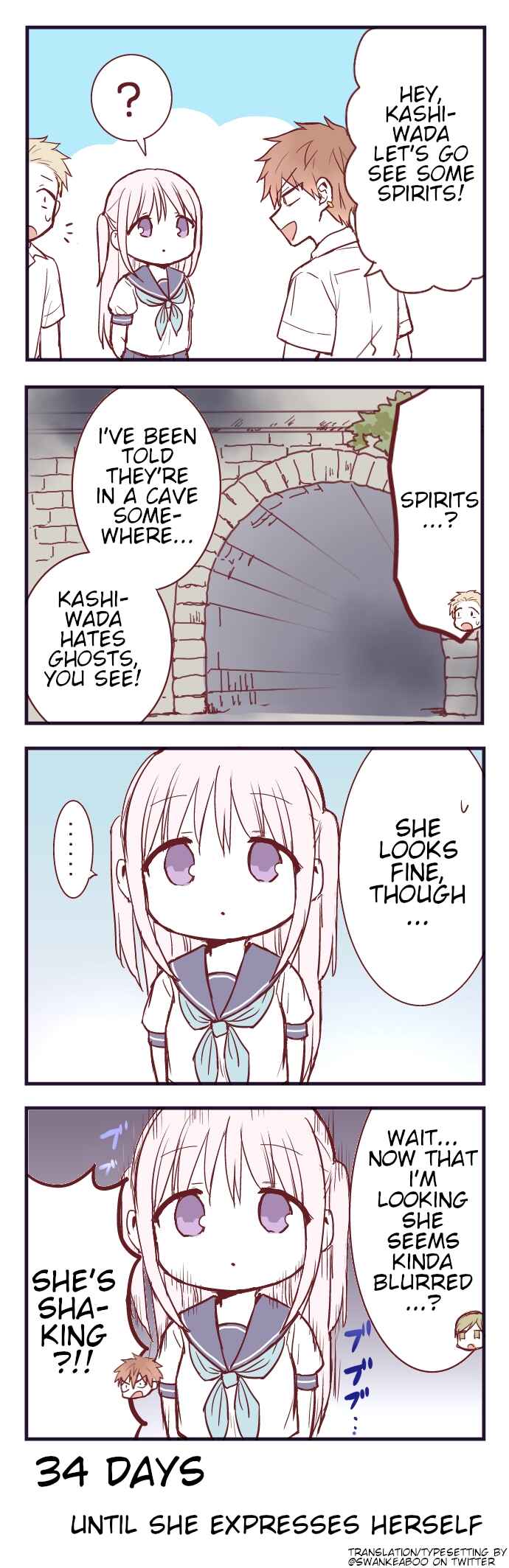 Page 1 Chapter 66 100-nichigo ni Kao ni Deru Kashiwada-san