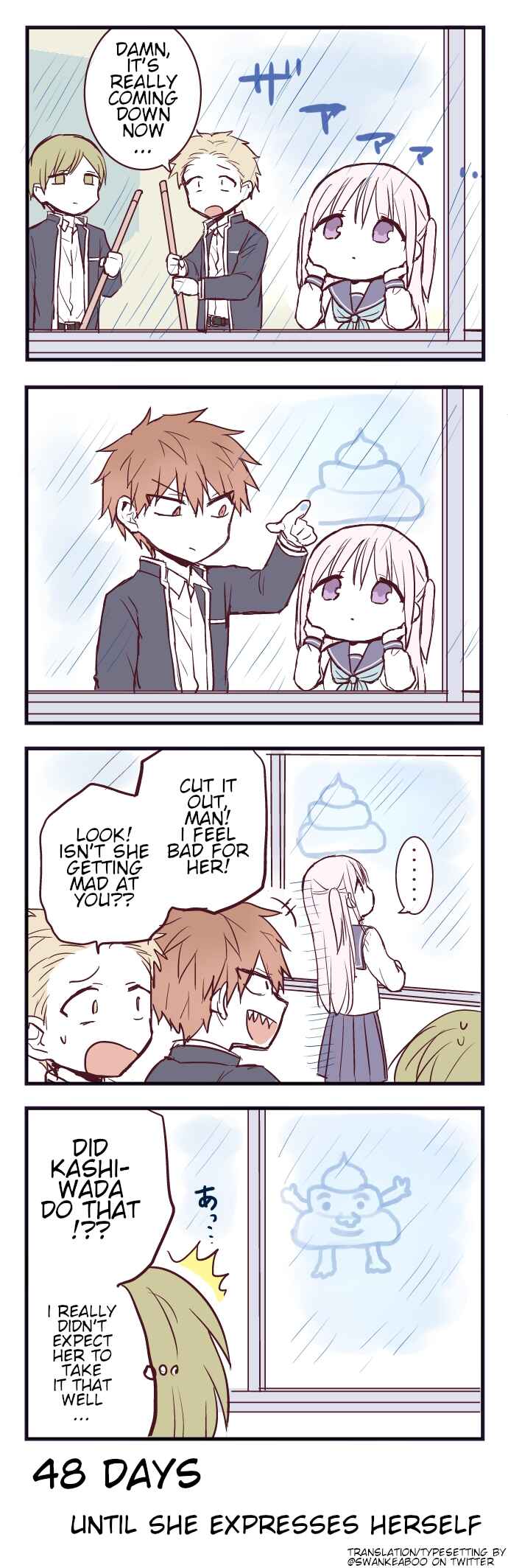 Page 1 Chapter 52 100-nichigo ni Kao ni Deru Kashiwada-san