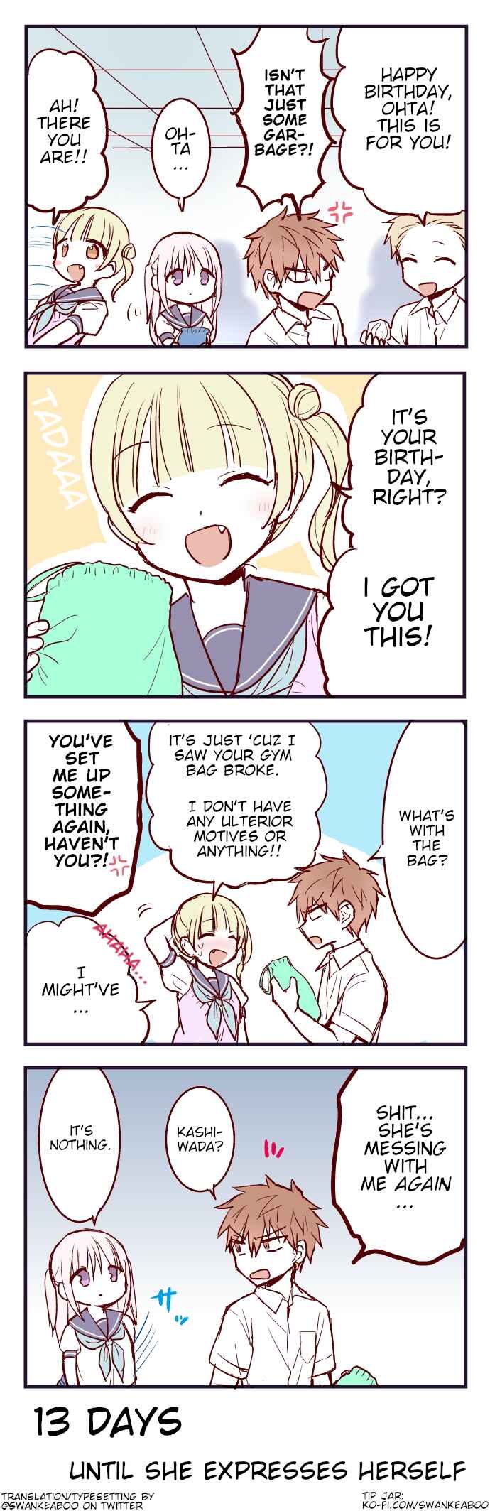 Page 1 Chapter 87 100-nichigo ni Kao ni Deru Kashiwada-san