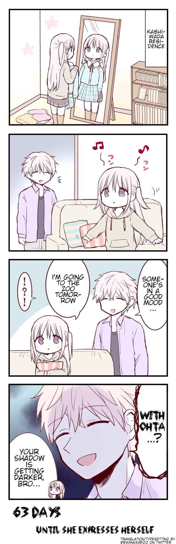 Page 1 Chapter 37 100-nichigo ni Kao ni Deru Kashiwada-san