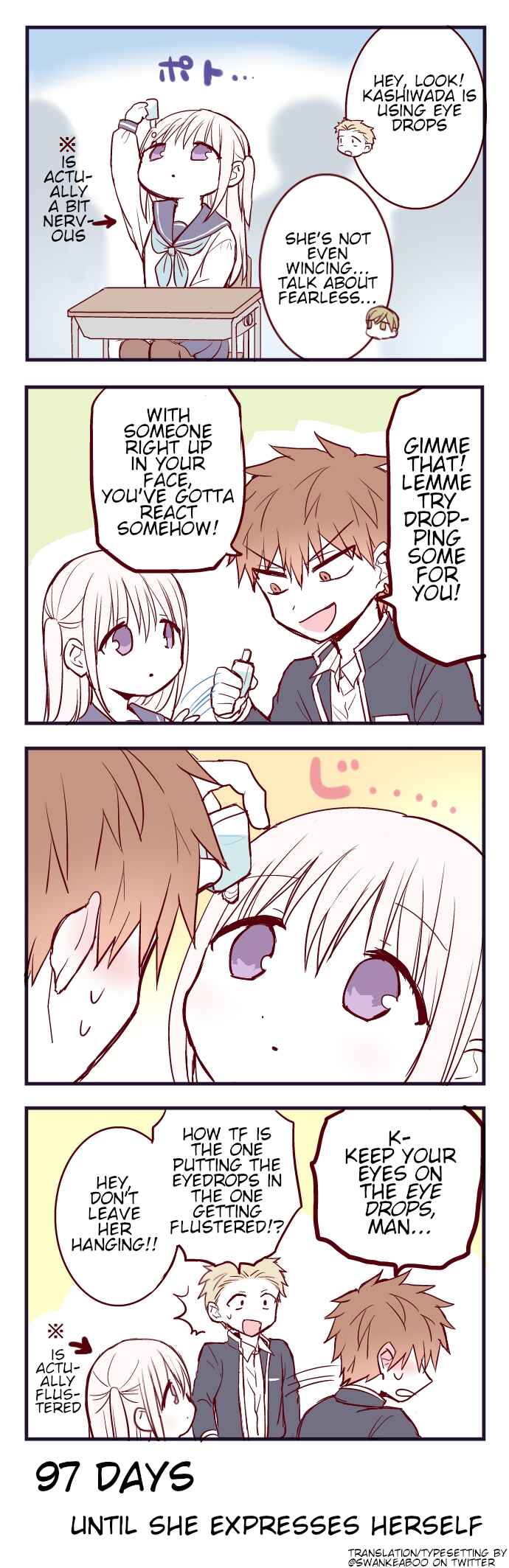 Page 1 Chapter 3 100-nichigo ni Kao ni Deru Kashiwada-san