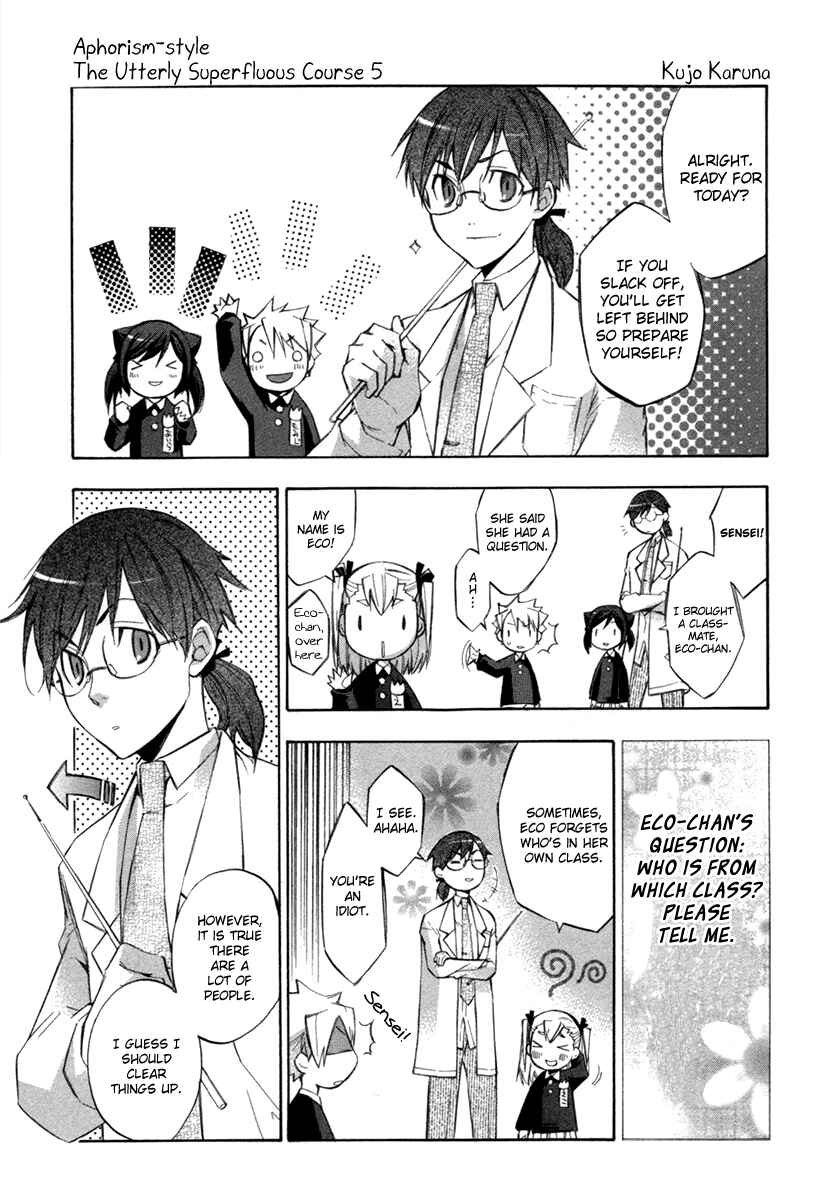 Page 8 Chapter 10.5 Aphorism