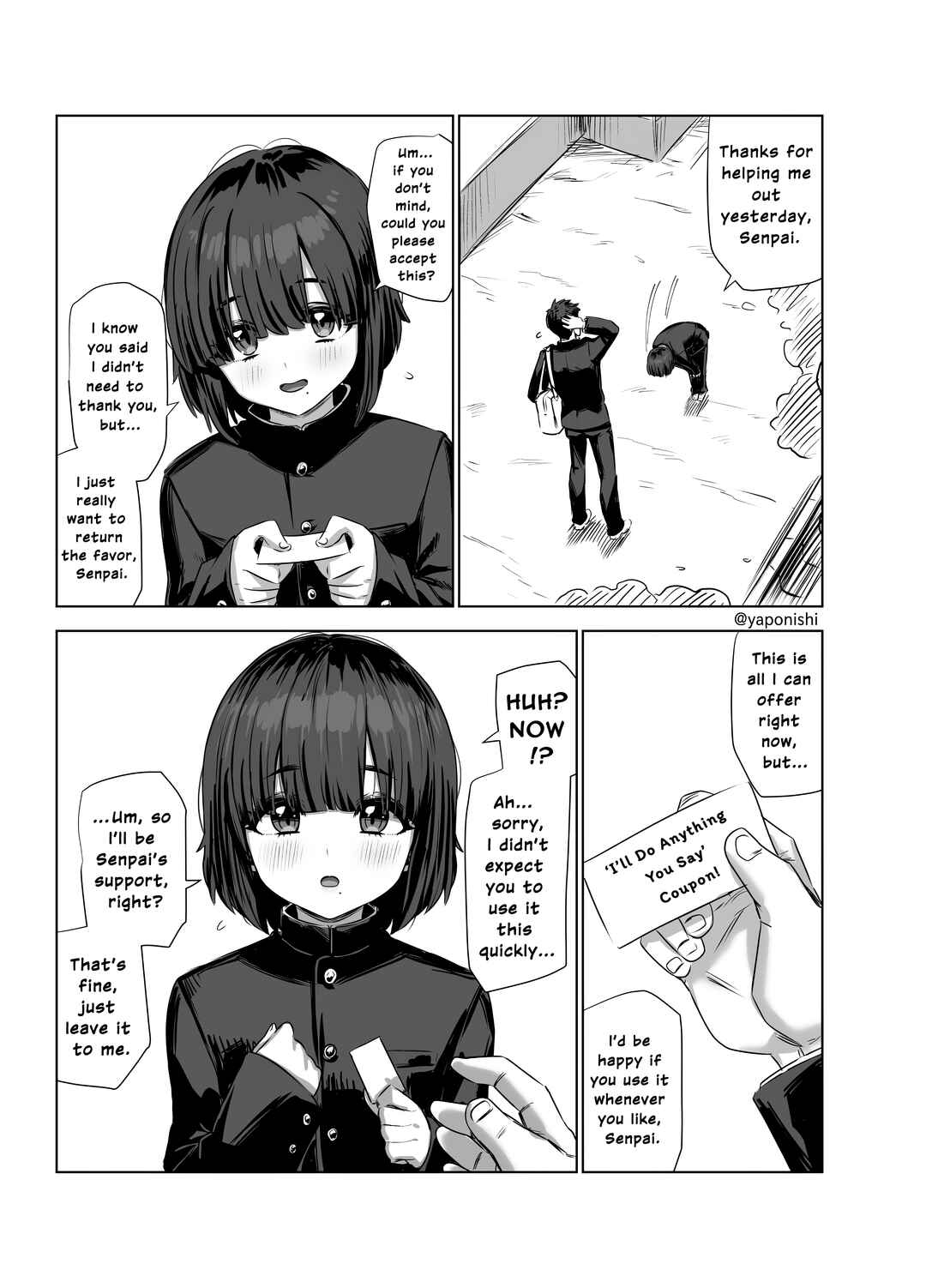 Page 1 Chapter Unknown_65da A Story About a Junior Who Really Likes Their Senpai