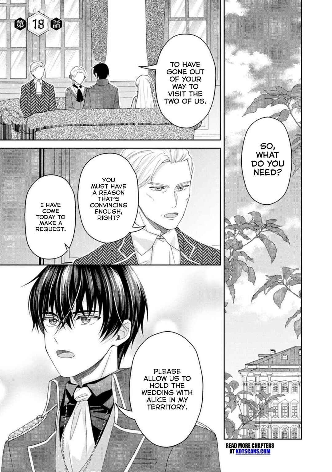 Page 1 Chapter 18 Kishi Danchou no Musuko wa Akuyaku Reijou wo Dekiai suru